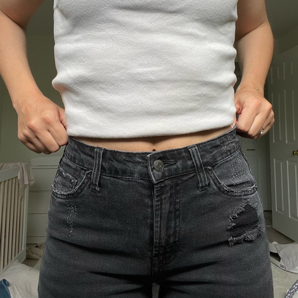 Wild Fable Black Distressed Jeans Size 0